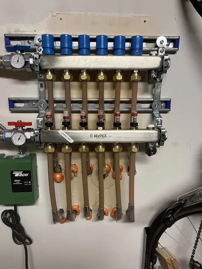 Plumber performing Gas Line Installation at a residential property in Brooklyn Park